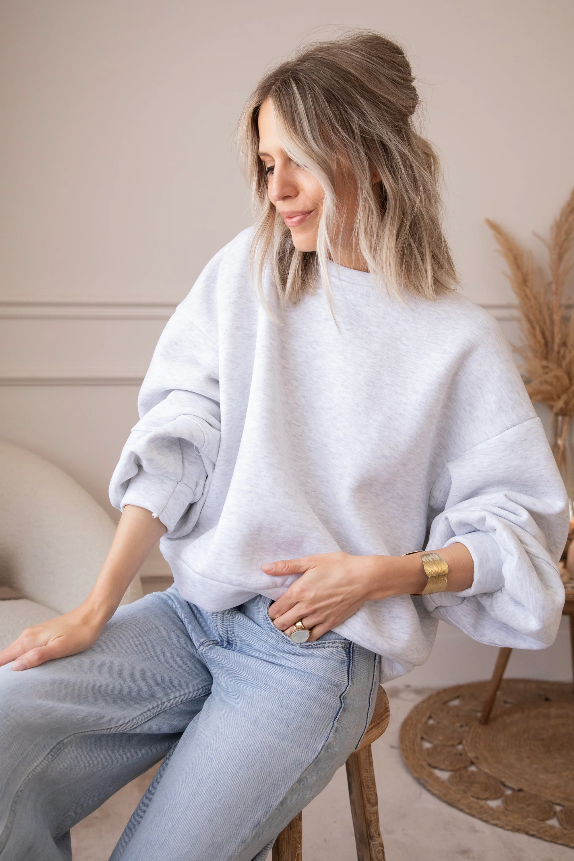 Snuggle Up Soft Grey - Sweater - Image 21