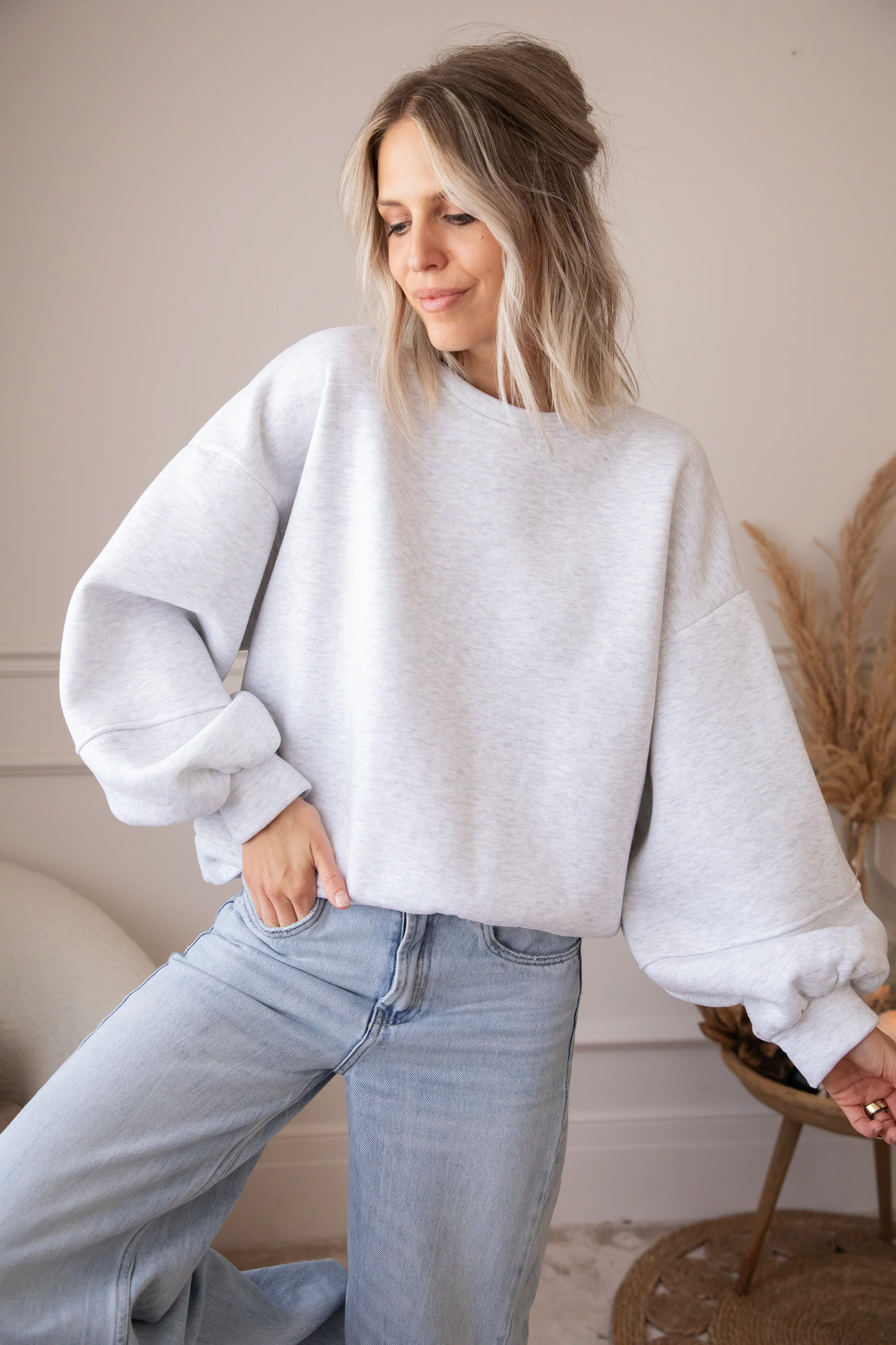 Snuggle Up Soft Grey - Sweater - Image 23