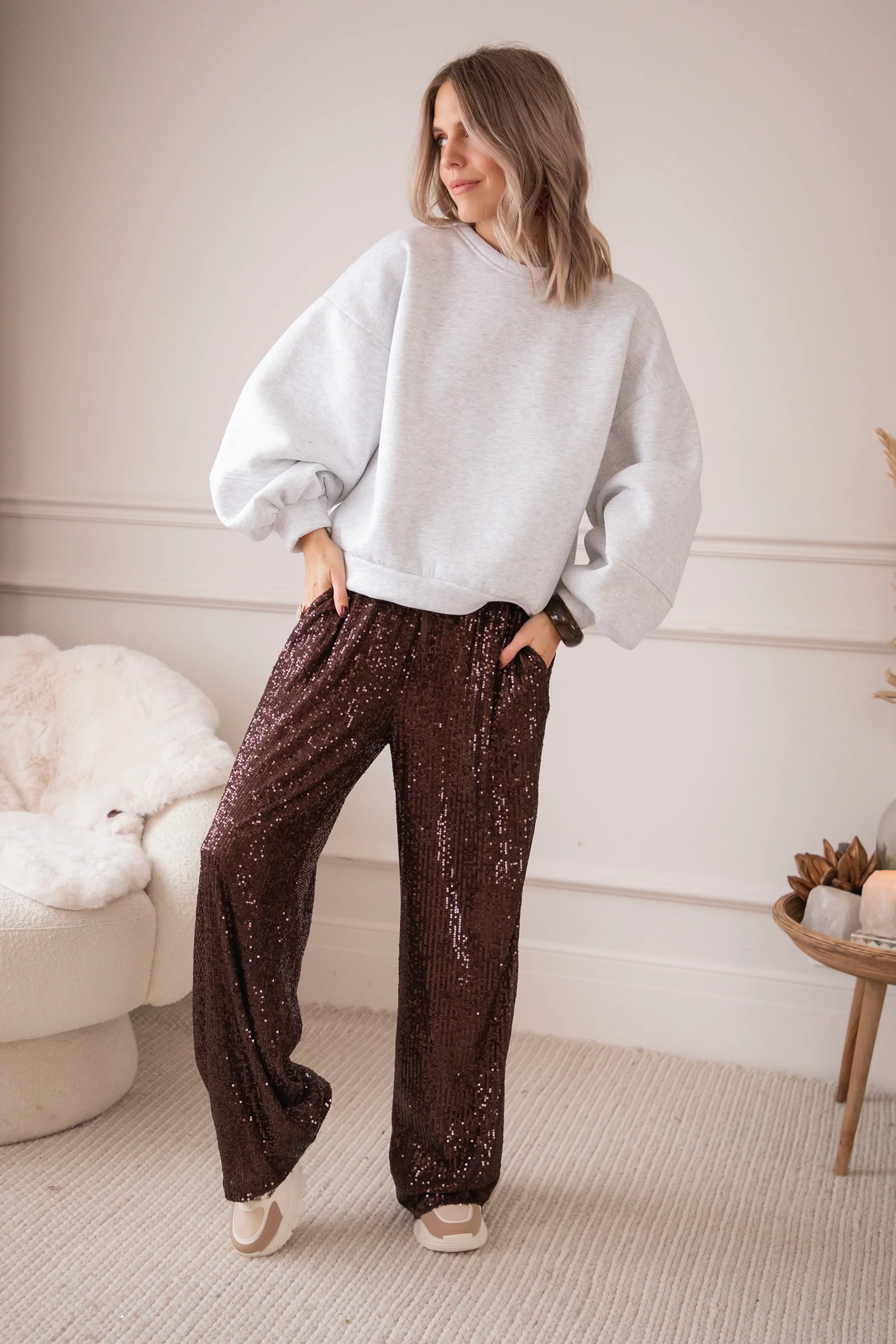 Snuggle Up Soft Grey - Sweater - Image 25