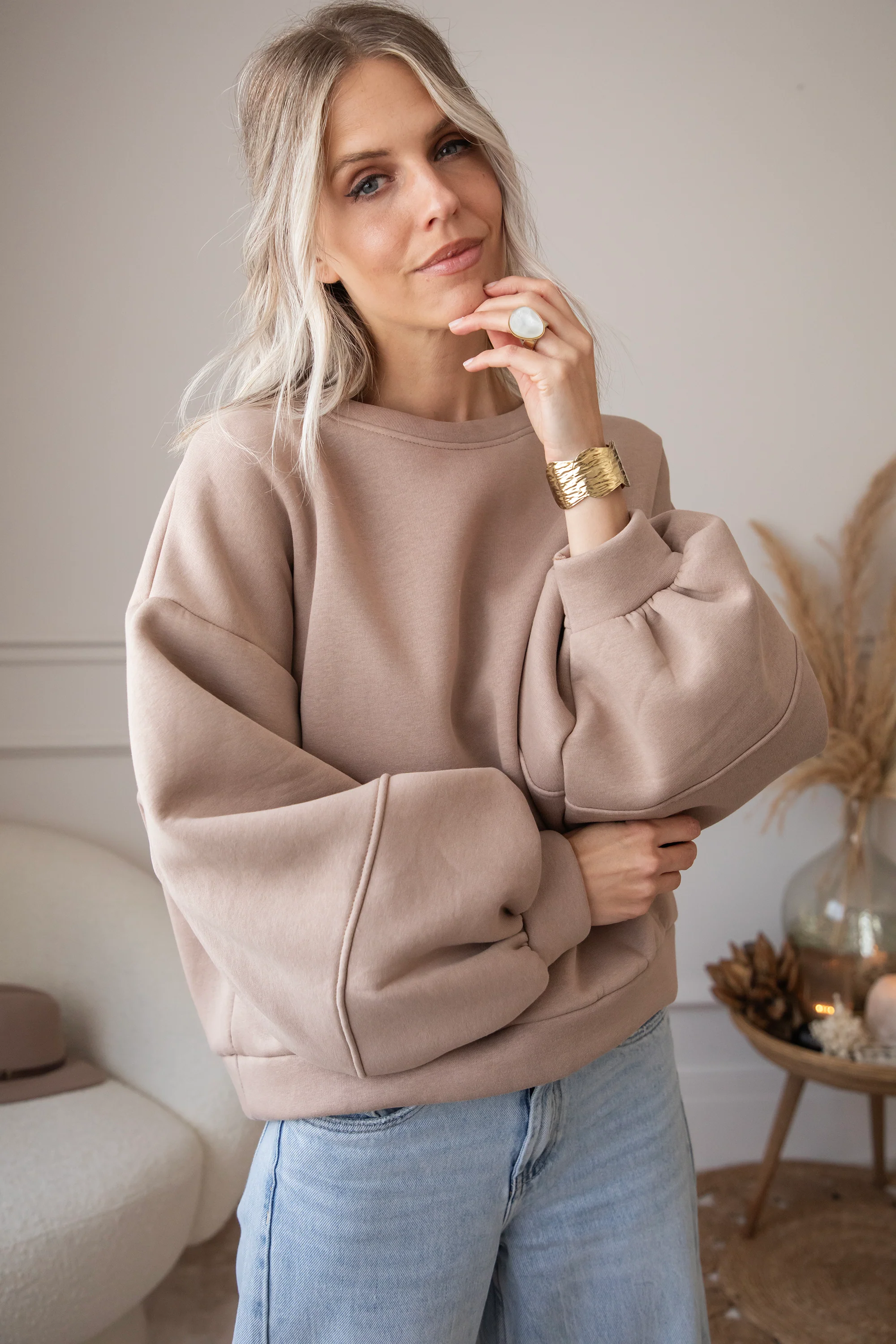Snuggle Up Taupe - Sweater - Image 13
