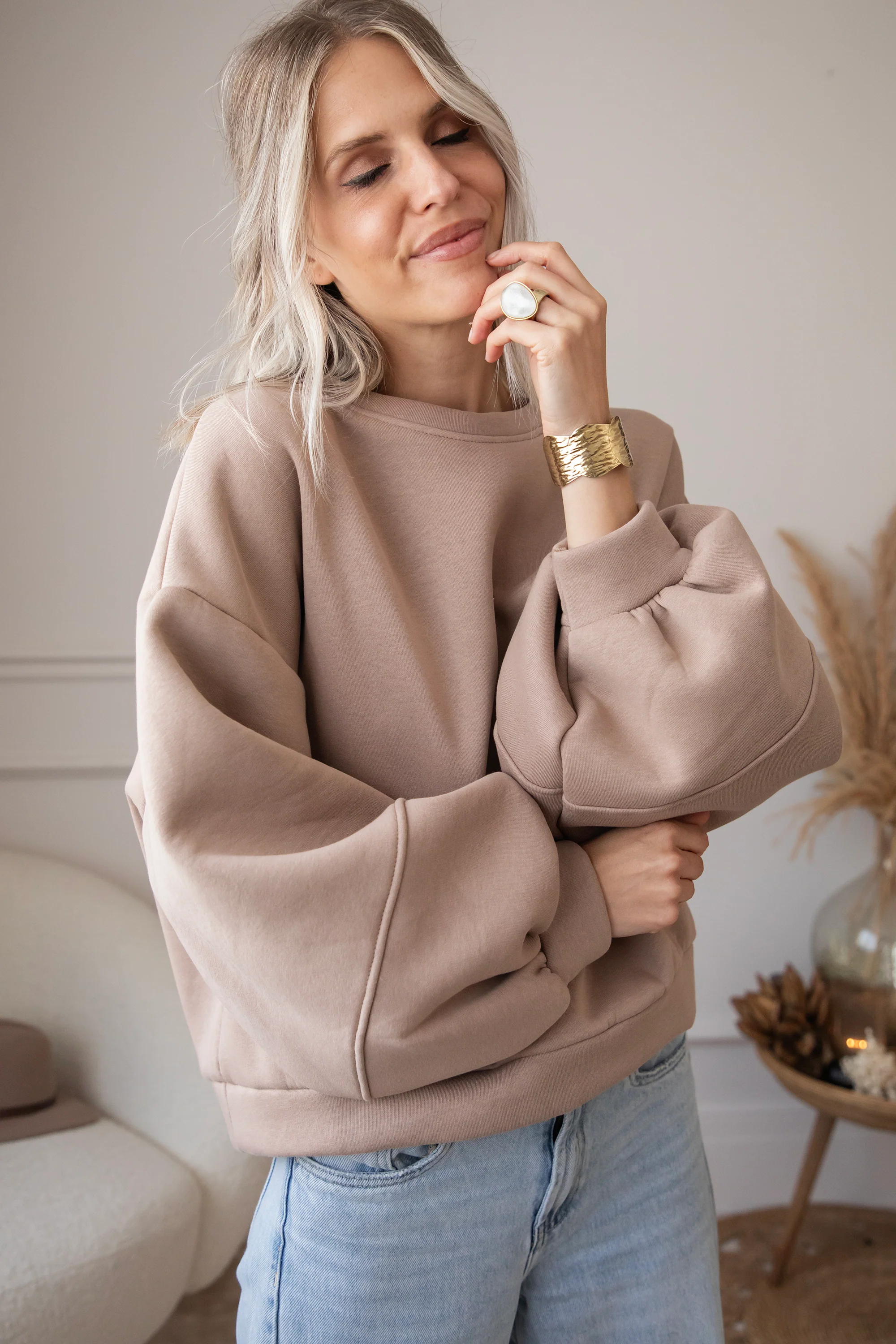Snuggle Up Taupe - Sweater - Image 16