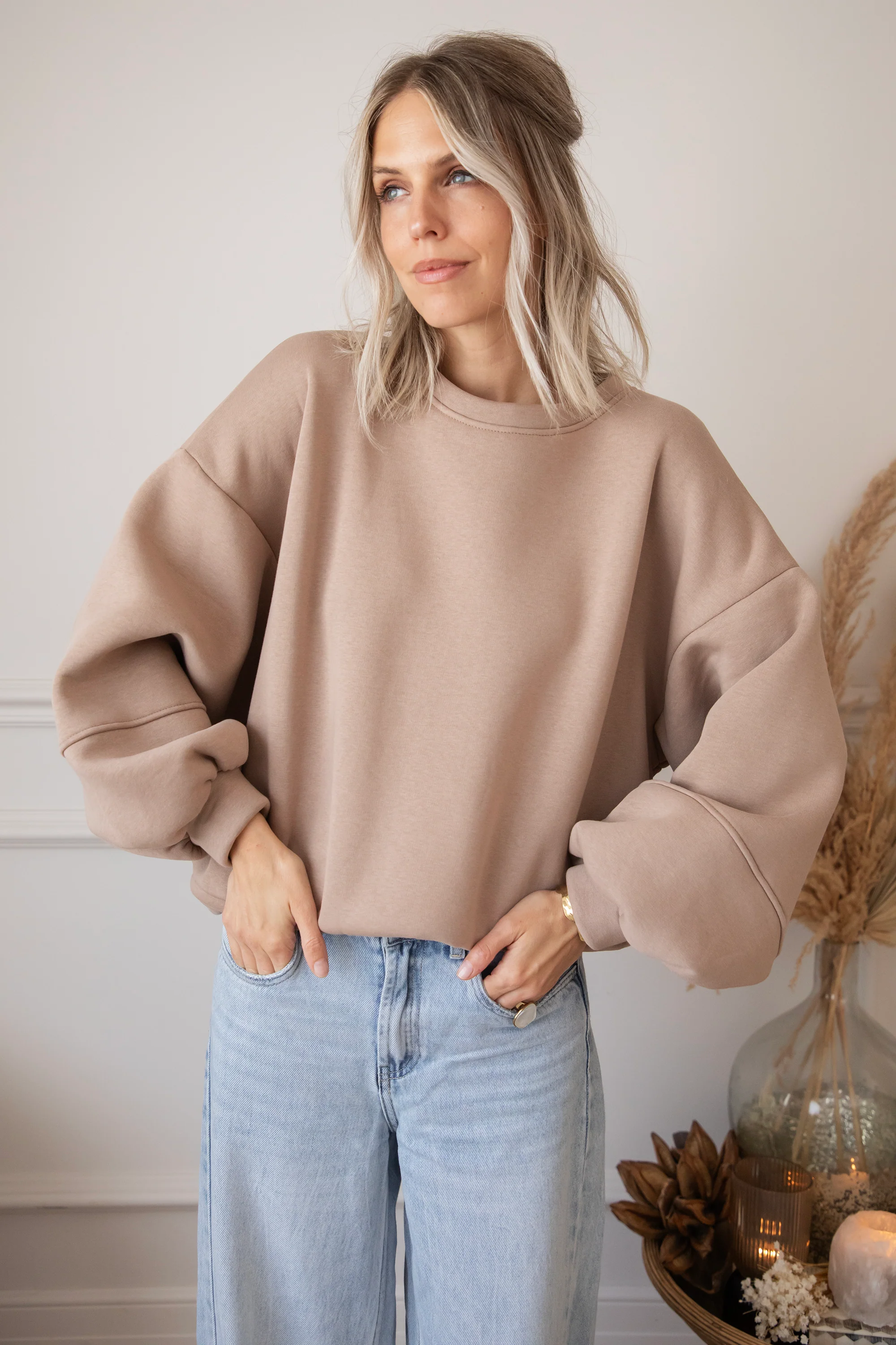 Snuggle Up Taupe - Sweater - Image 18