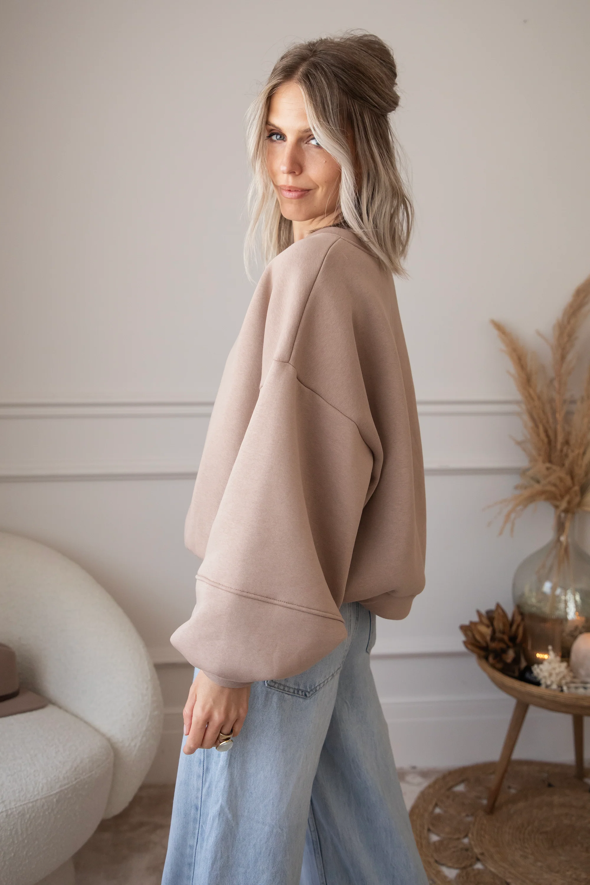 Snuggle Up Taupe - Sweater - Image 19