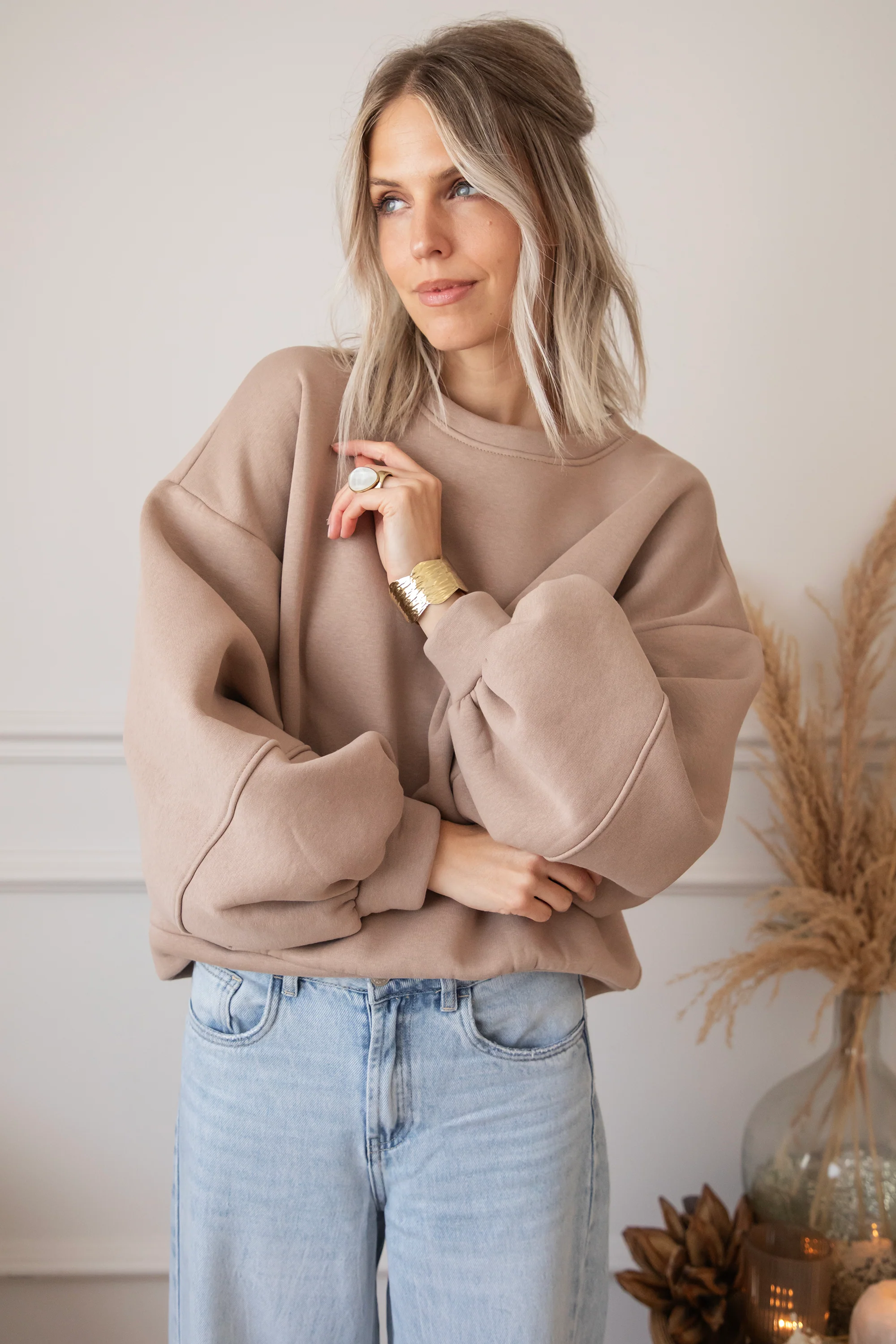 Snuggle Up Taupe - Sweater - Image 20