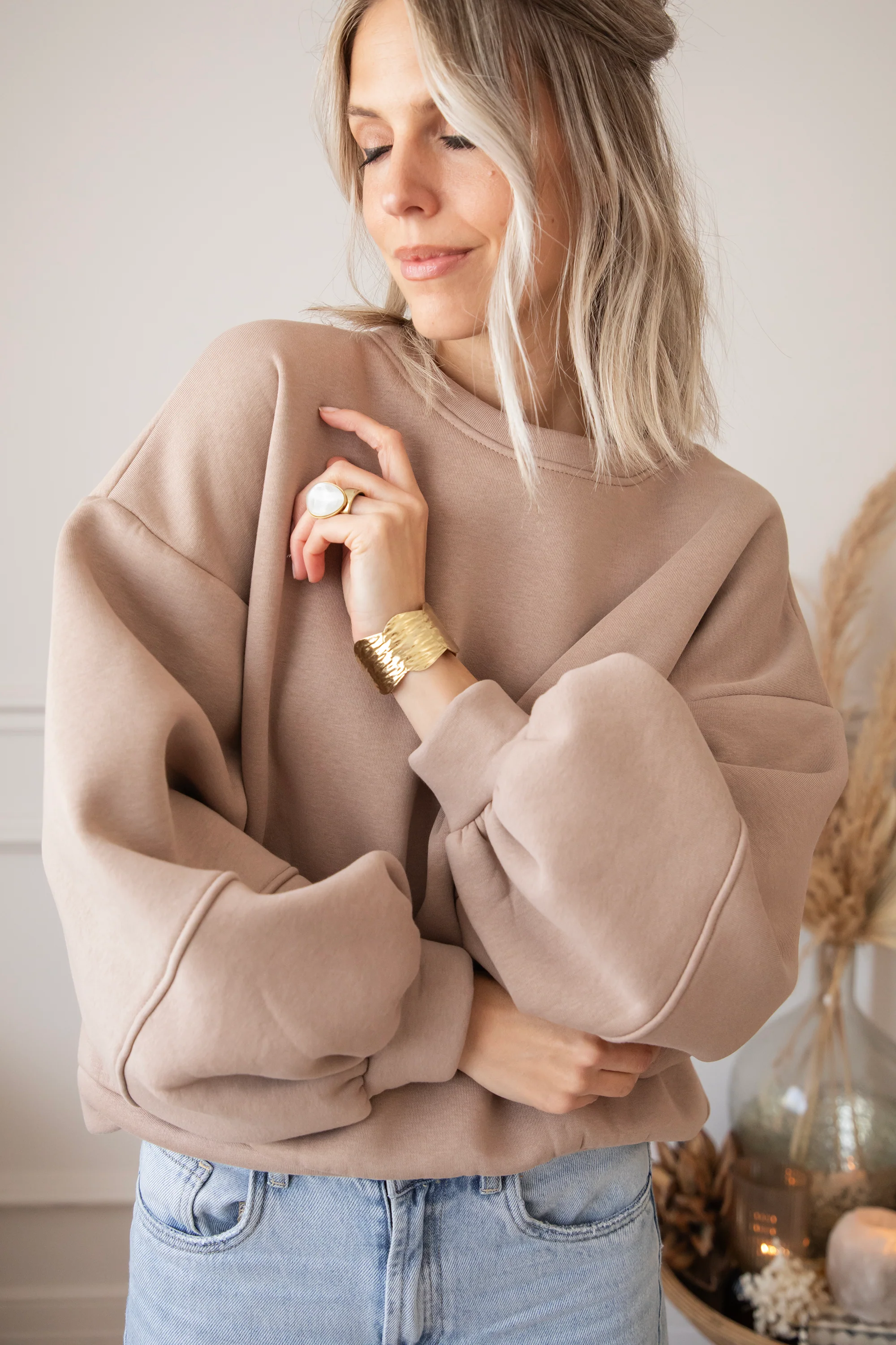 Snuggle Up Taupe - Sweater - Image 6