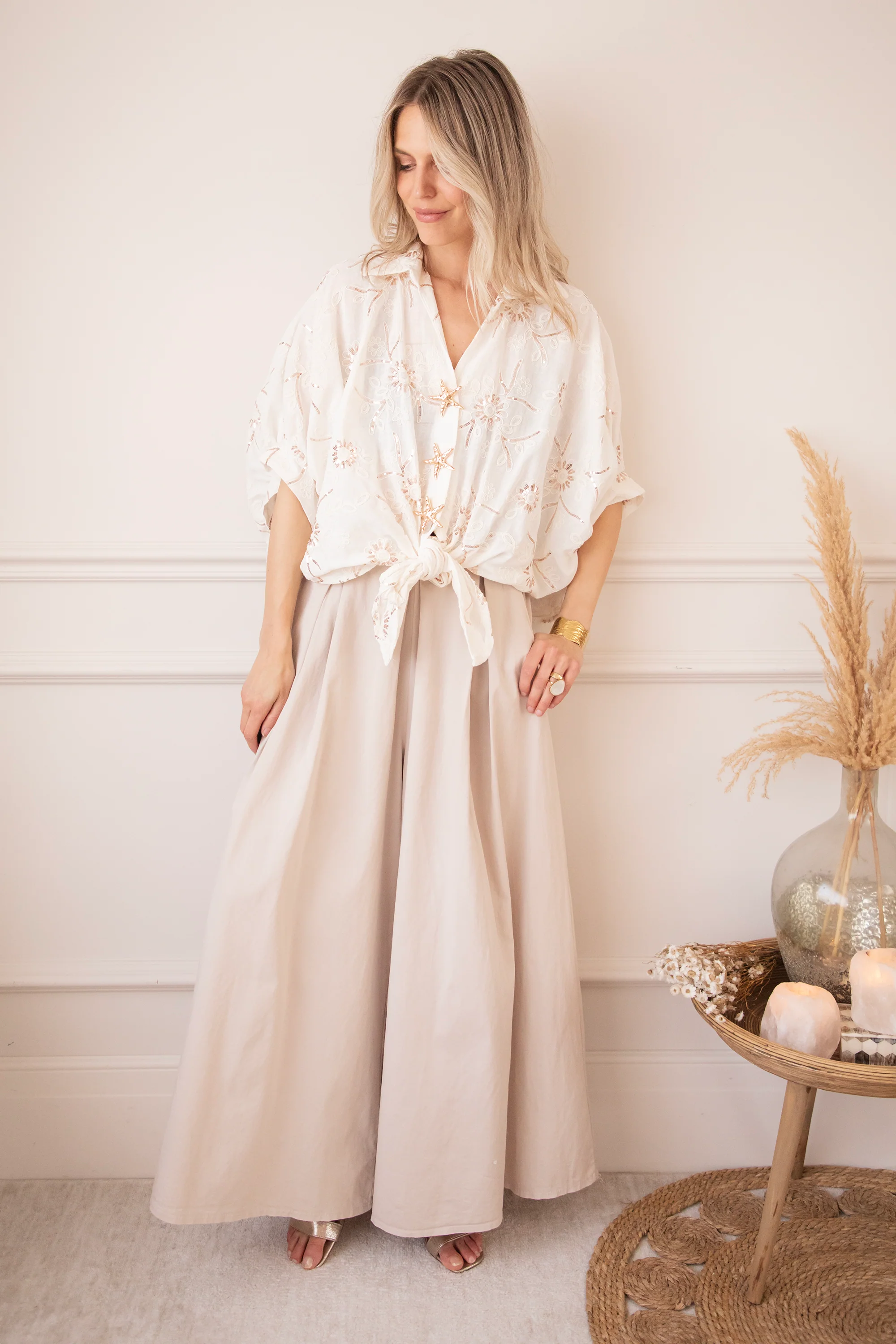 Starfish Blossom Beige - Blouse - Image 9