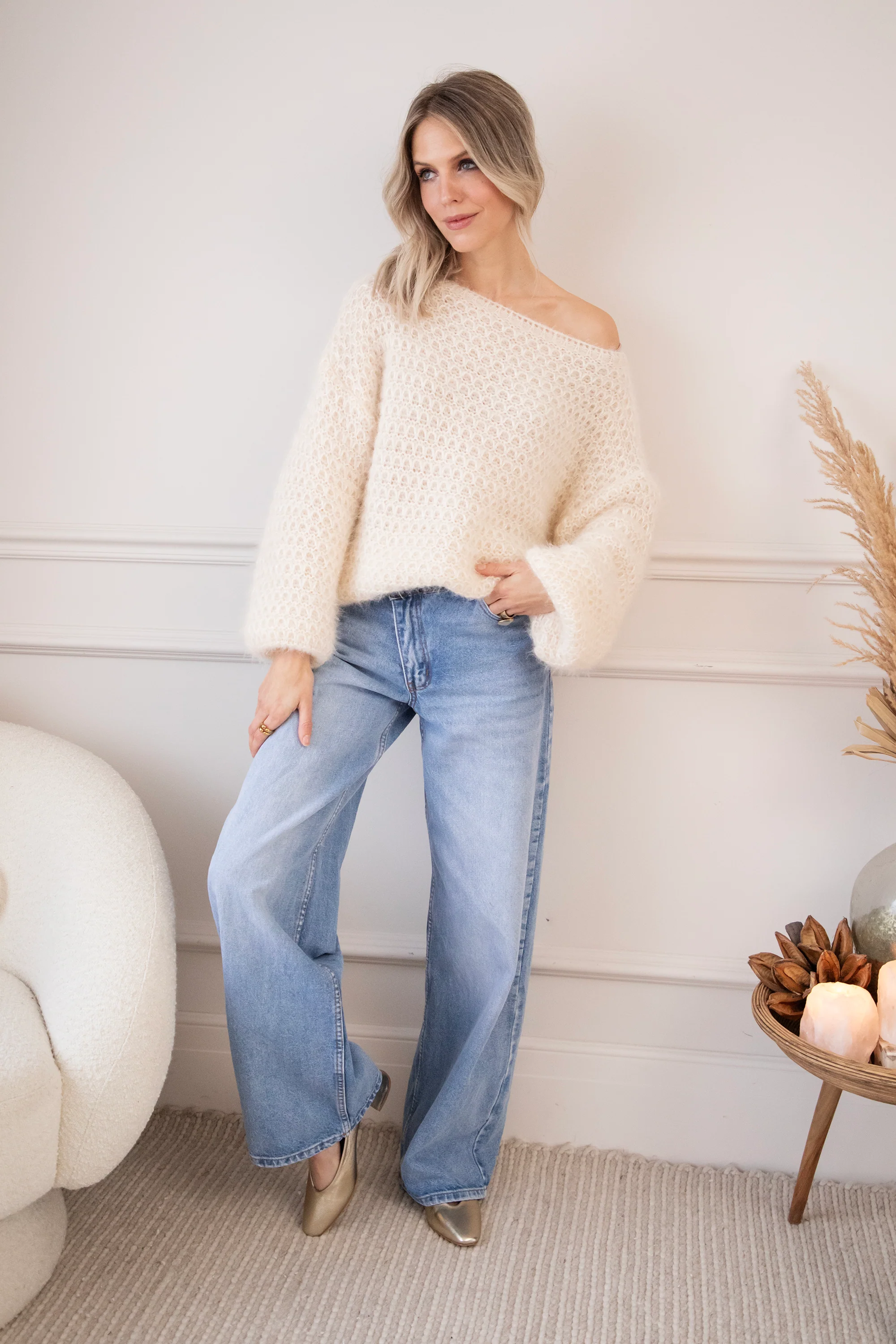 Taille With A Twist Blue - Jeans - Image 4