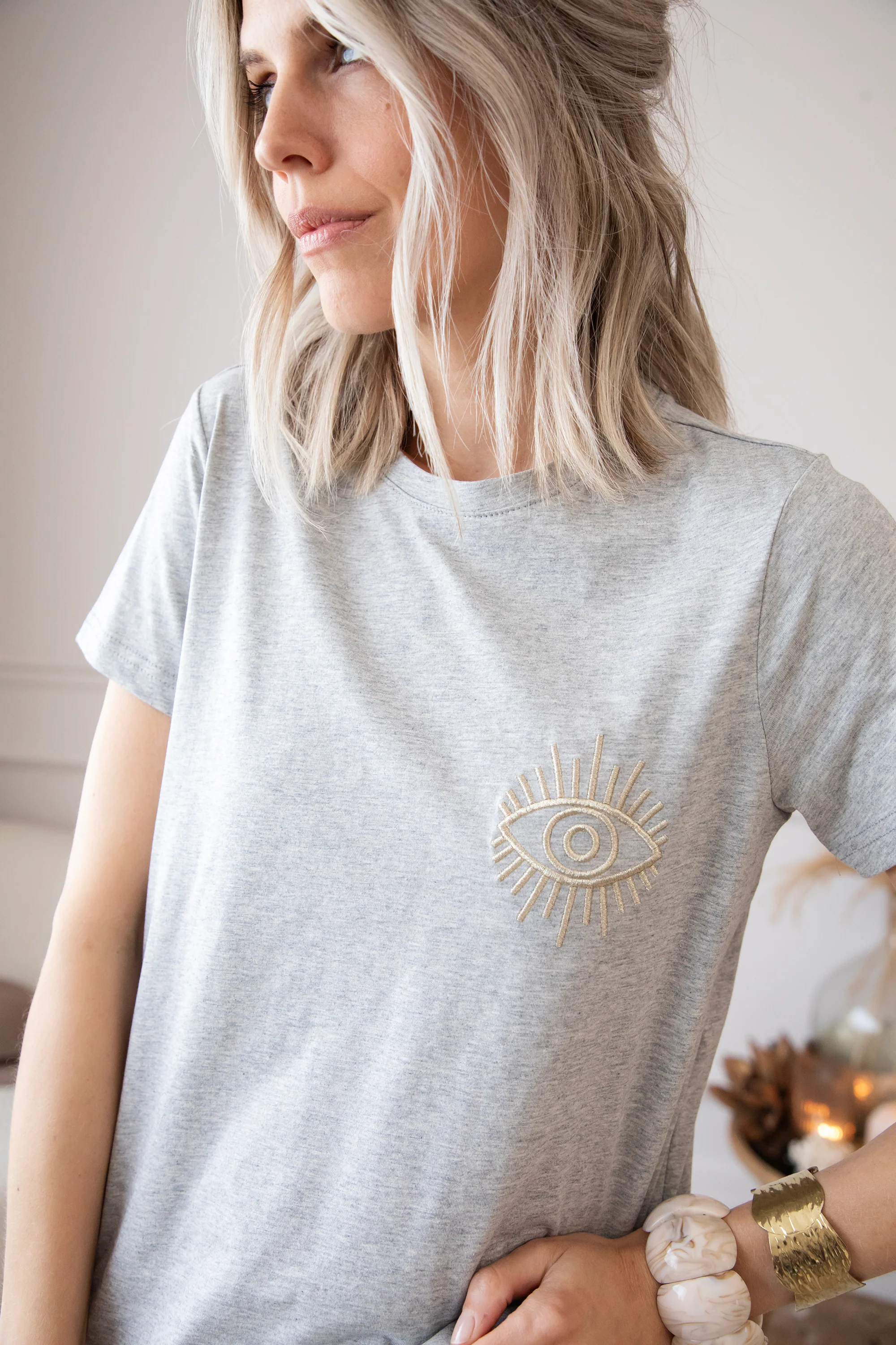 The Golden Eye Grey - T-Shirt - Image 11